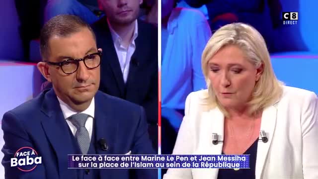 Débat sur l'Islam entre Marine le Pen et Jean Messiha dans FaceABaba