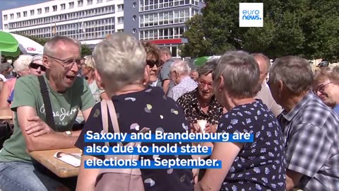 Anti far-right demo in Germany's Thuringia state ahead of elections