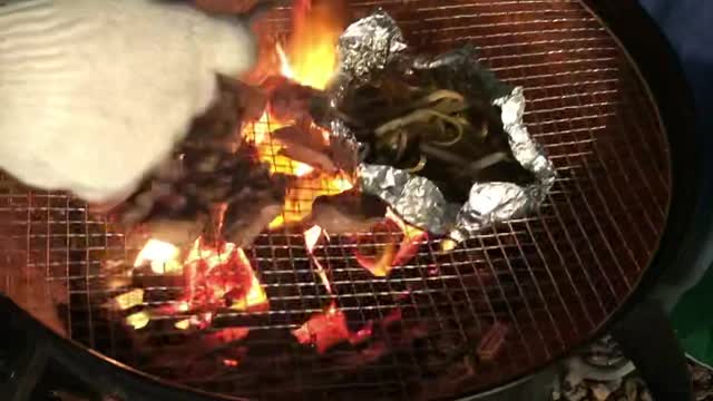 Barbecue in the yard