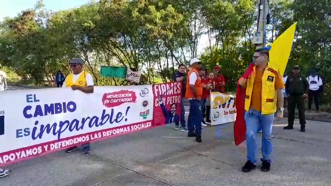 Trabajadores protestan