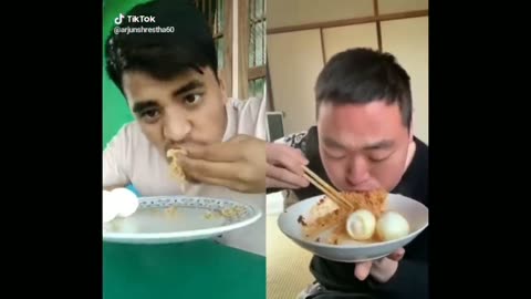 Fanny food challenge/India vs chaona