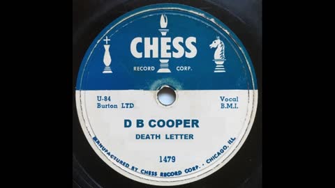 D B COOPER - DEATH LETTER