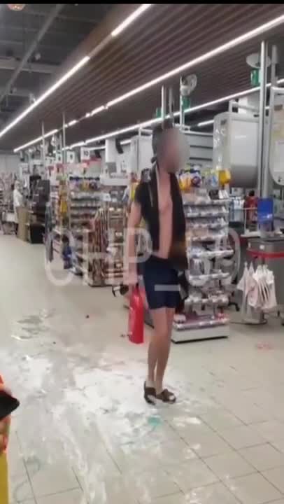 A guy in Russia went to the store looking like this