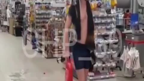 A guy in Russia went to the store looking like this