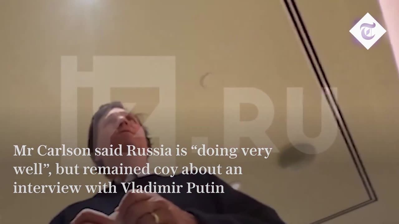Russia is doing very well Tucker Carlson secretly filmed during Moscow visit