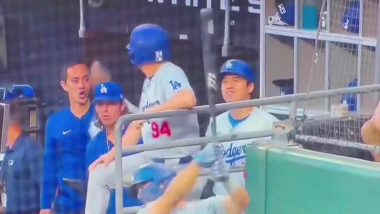 Moment Dodgers bat boy 'saves $700m star Shohei Ohtani's life'