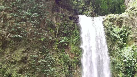 Big Waterfall And Rocks