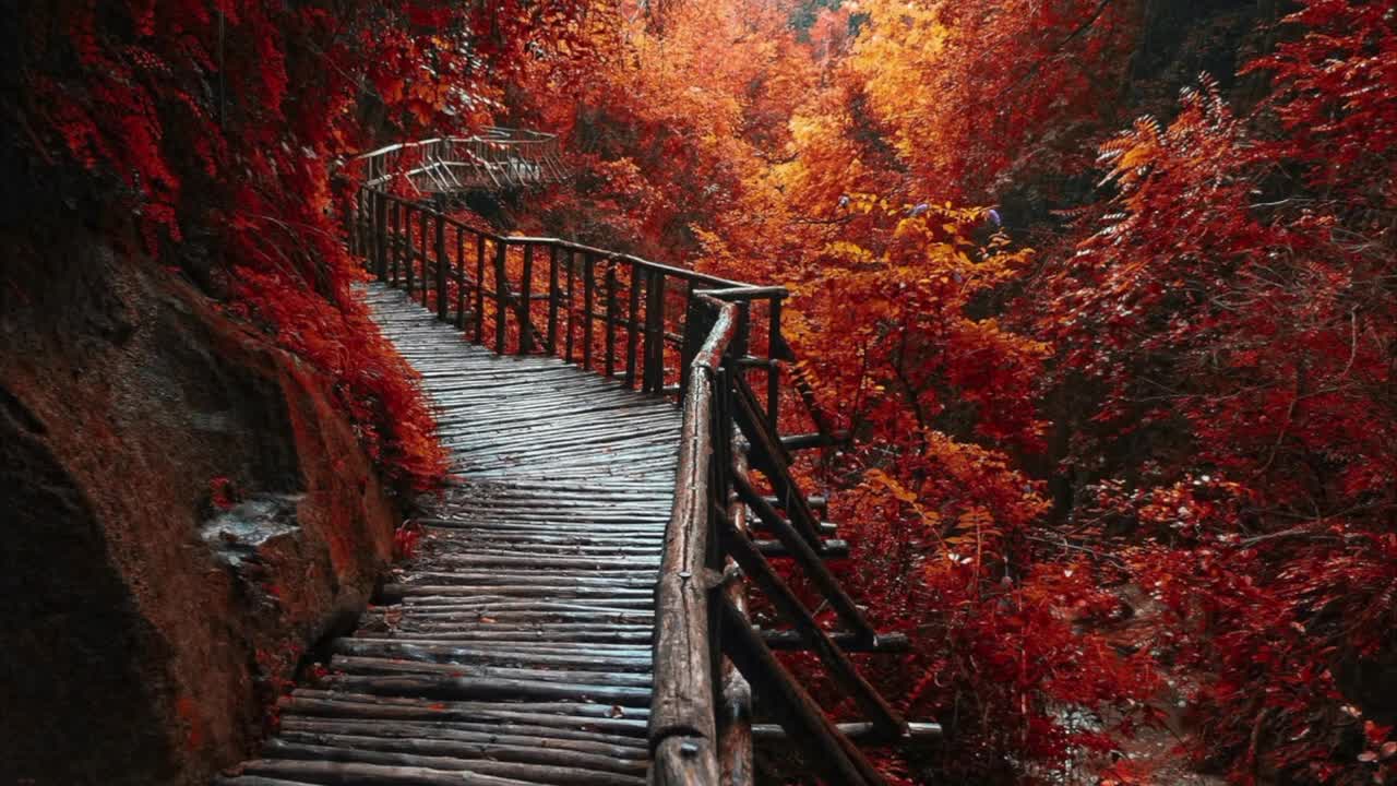 NATURE SOUNDS Autumn Forest Sound 11 Hours Relaxing music