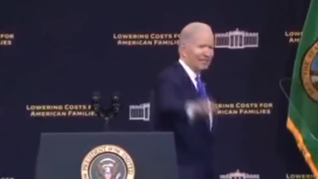 Biden shakes hands with invisible people for the umpteenth time.