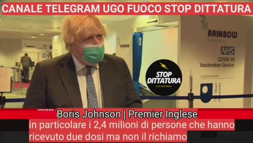 🔴BBC, BORIS JOHNSON: IL 90% DELLE PERSONE IN TERAPIA INTENSIVA È VACCINATO CON DUE DOSI