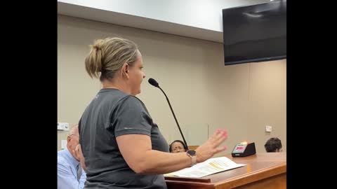 Rebecca speaking at the Pasco County School Board 061521