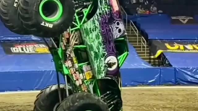 Monster truck Doing Handstand