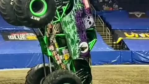 Monster truck Doing Handstand