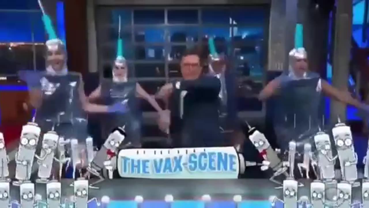 Steven Colbert Promoting The Death Vax