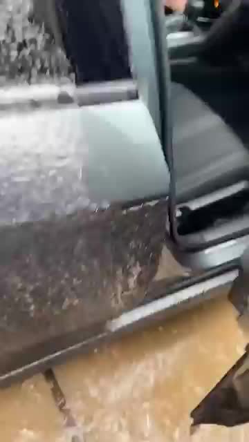 Cars Freeze Into Ice Cubes
