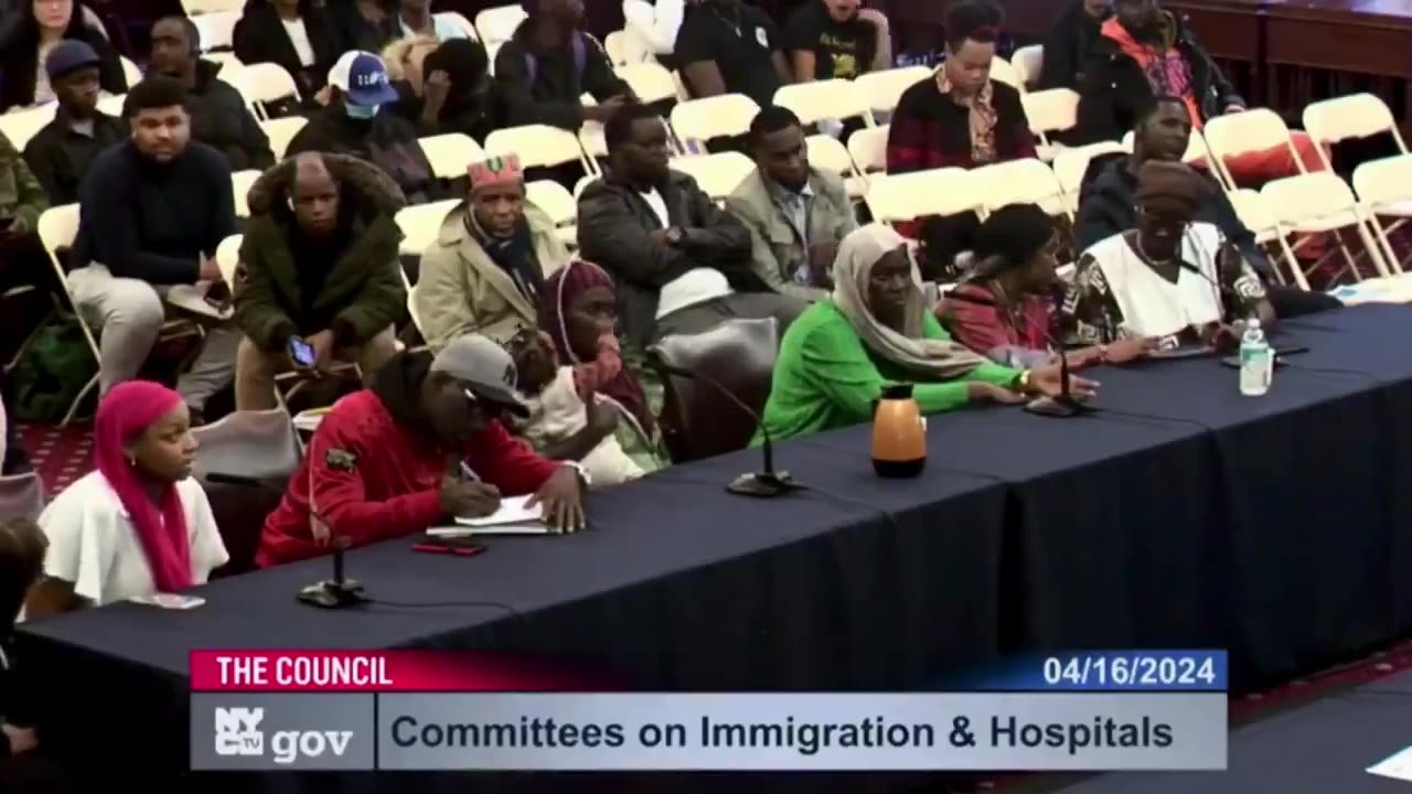 🧨UNREAL: African migrants at NYC city council whine about free food and housing