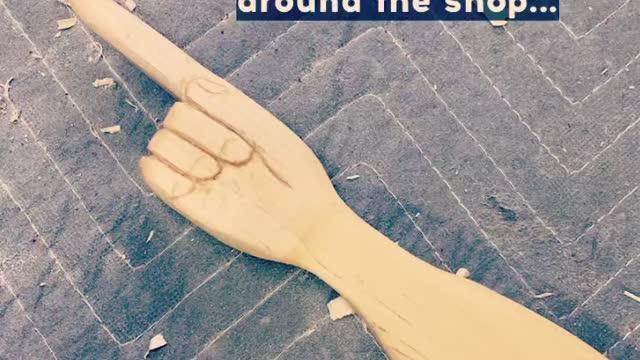 Wooden hand