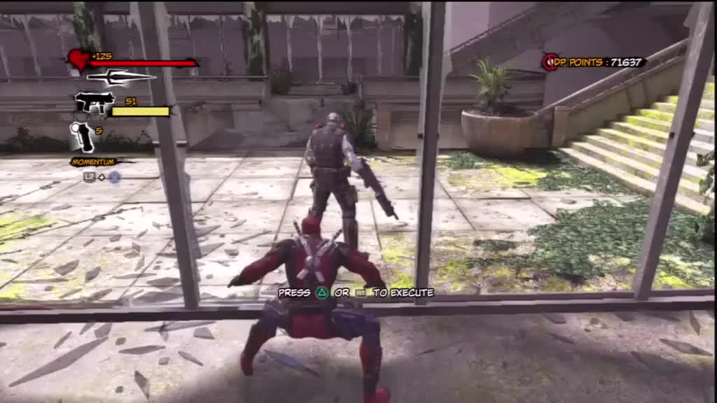 And deadpool's fighting power is bursting