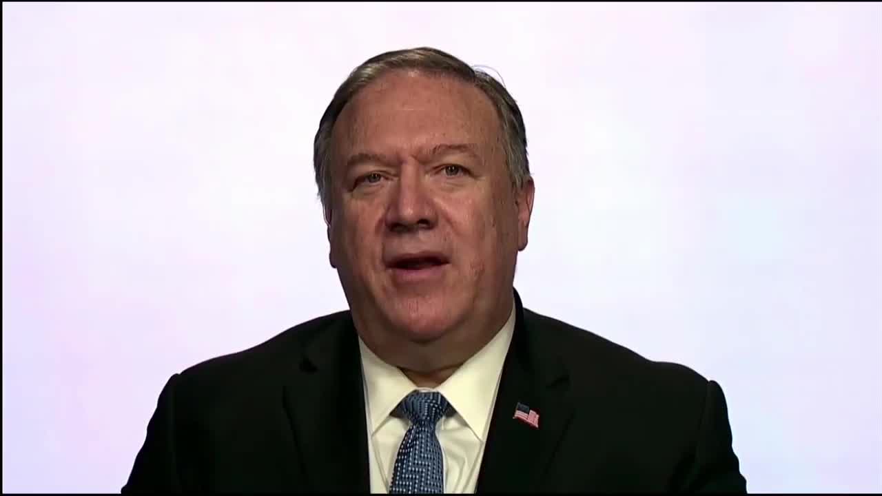 Pompeo talks about rule of tyranny in China vs freedom in America