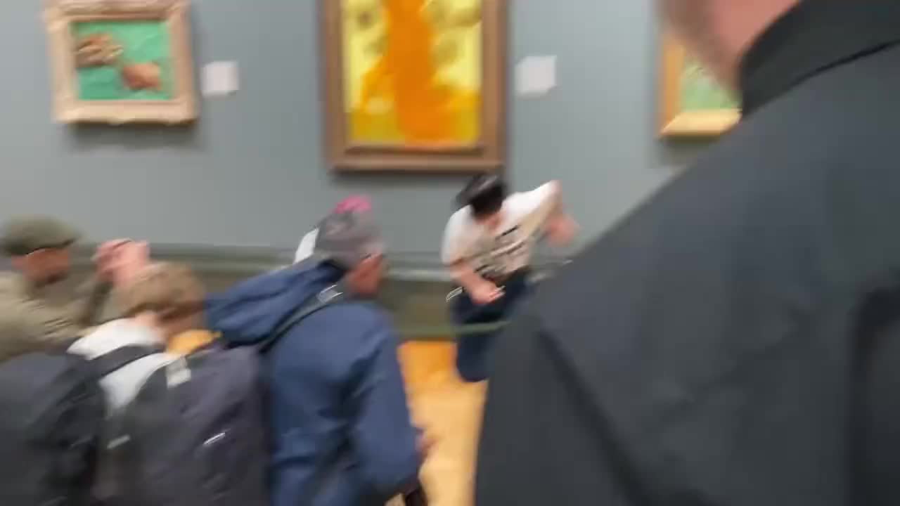 Activists in U.K. court after soup thrown at Van Gogh painting
