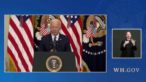 Biden 1st Press Conference - Funny video