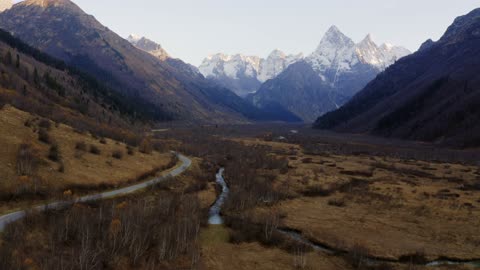 Worlds smallest beautiful like between small mountains