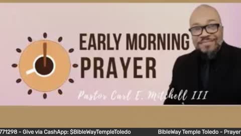 Early morning prayer with Pastor Carl