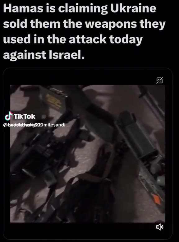 Hamas Thanks Ukraine For The Weapons