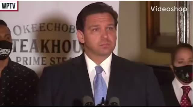 Gov. DeSantis backs small businesses and smacks down question from reporter