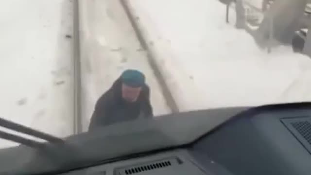 Drunk Russian military stopped the train