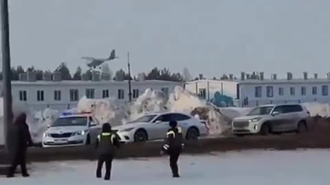 Ukrainian plane modified to fly pilotless crashes into industrial building in Yelabuga, Russia.