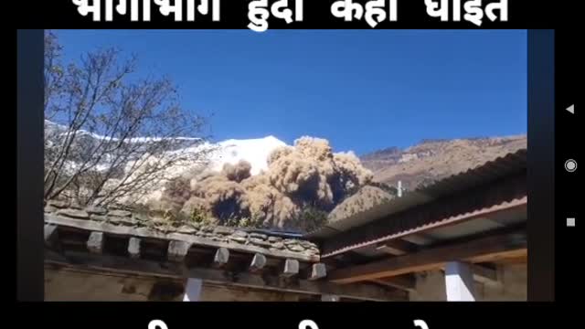 Wind storm in Mustang Nepal