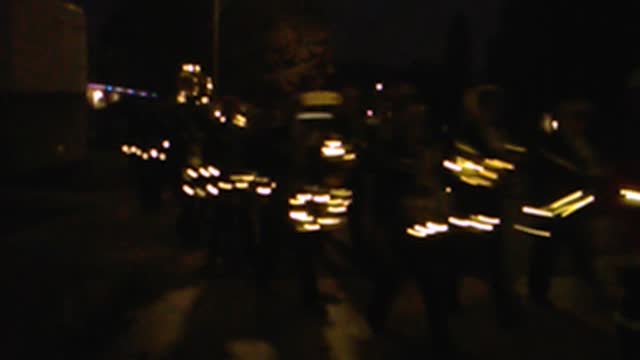 Junior's Marching Band at Night