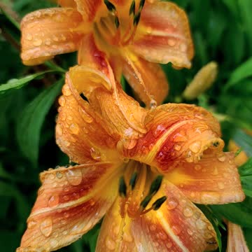 Fresh flowers after the rain