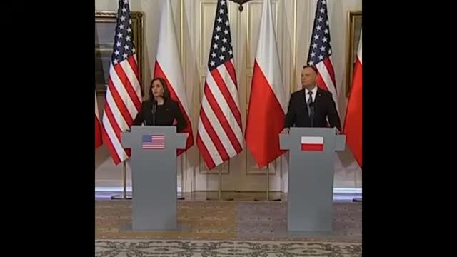 Polish President Duda meets with U.S. Vice President Harris