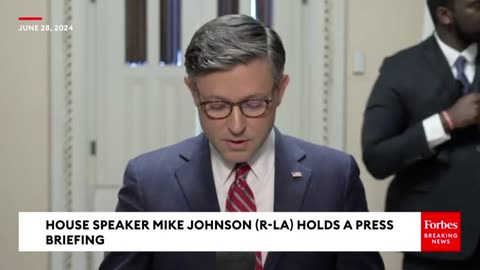 240628 Mike Johnson Gives Fact Check Of Biden Following 1st Presidential Debate.mp4