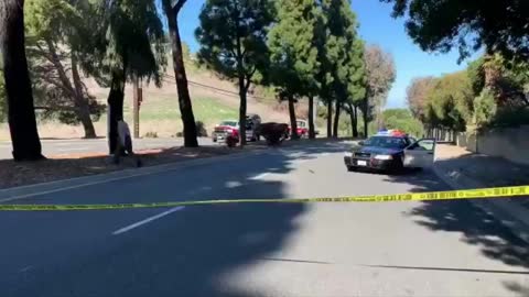 "Tiger Woods" car as it gets hauled away...