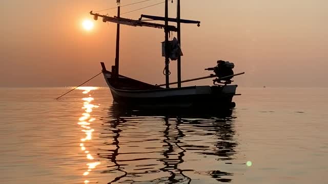 a-boat-on-the-sea