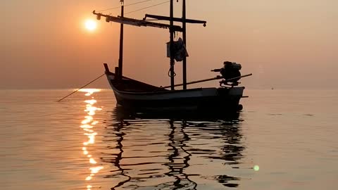 a-boat-on-the-sea