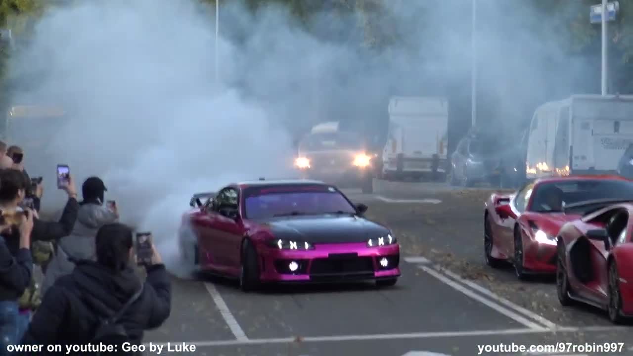 Modified cars leaving a Car Show 2021 | 100% Auto Live Rotterdam