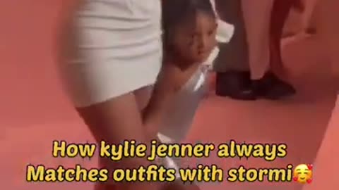 Kylie jenner twinning with stormi