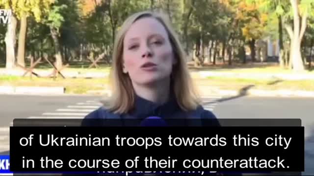 THE BROADCAST OF A JOURNALIST FROM FRANCE WAS CUT OFF WHEN SHE STARTED TALKING ABOUT OF UKRAINE