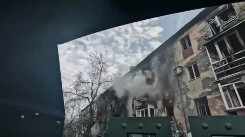 Assault followed by detonation of a high-rise building occupied by the Russians