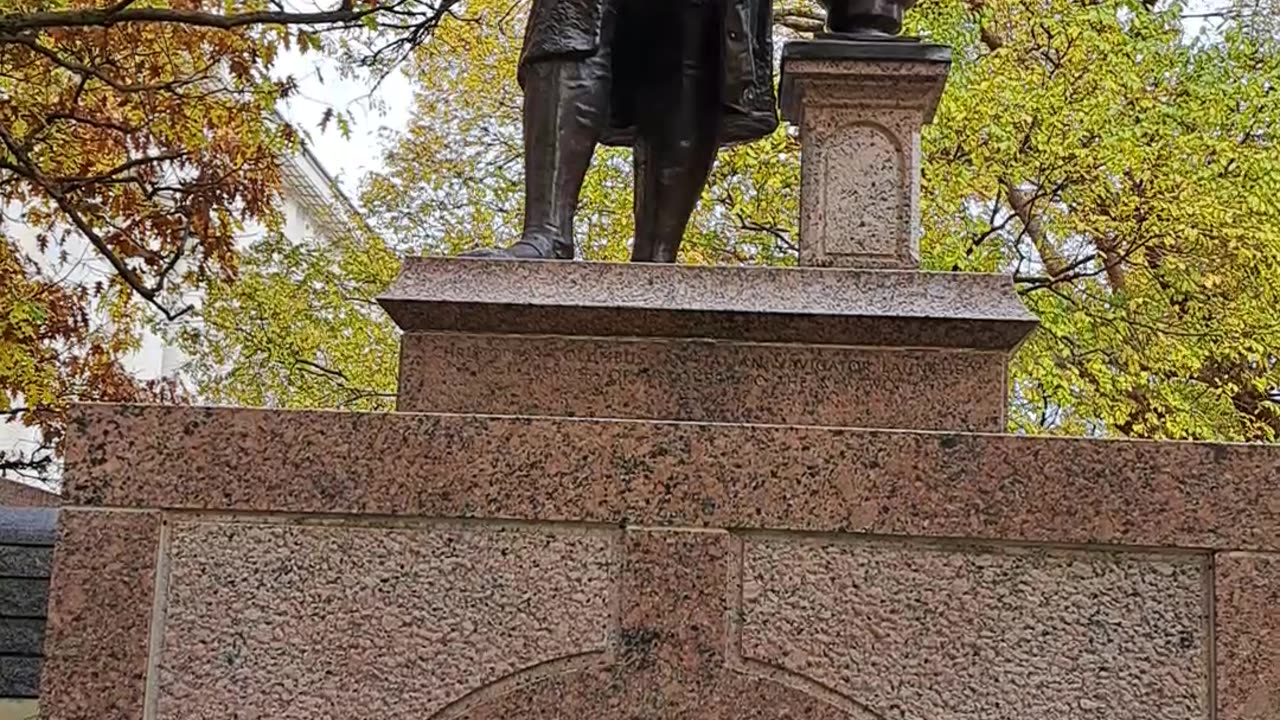 Christopher Columbus statue in Columbus Ohio at the State House.11/7/23
