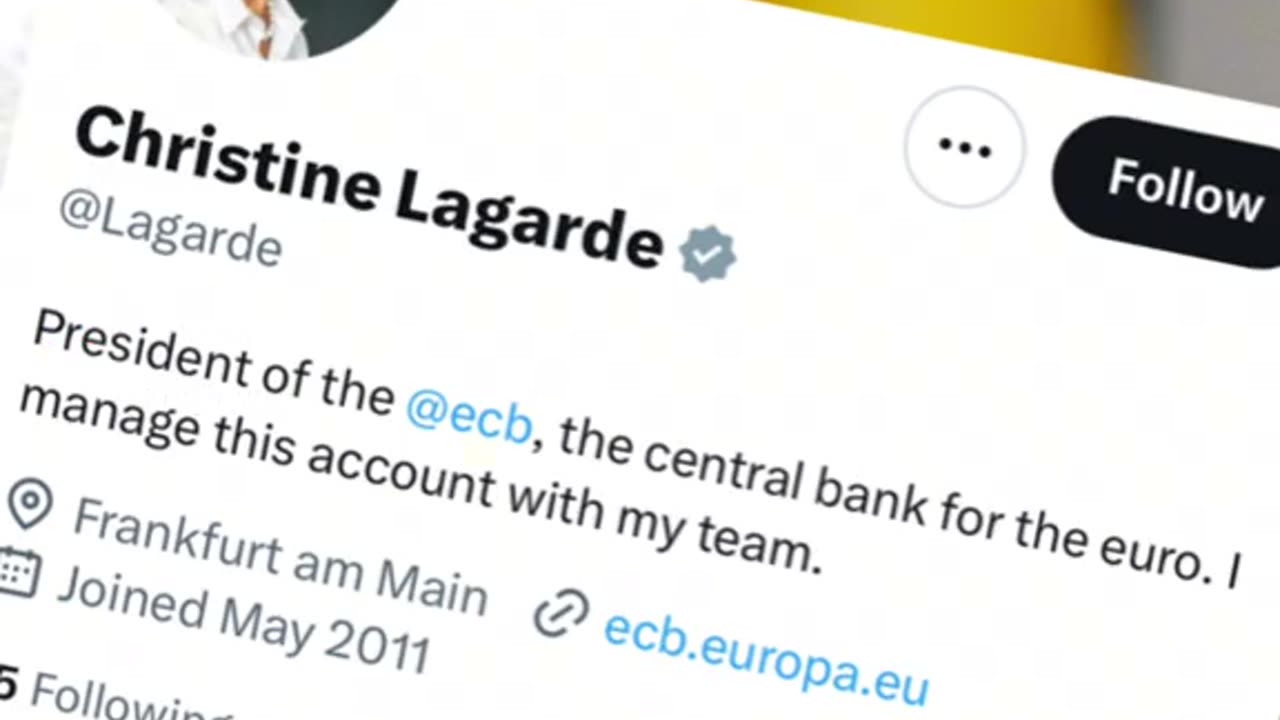 Christine Lagarde controlling the Europe currency...