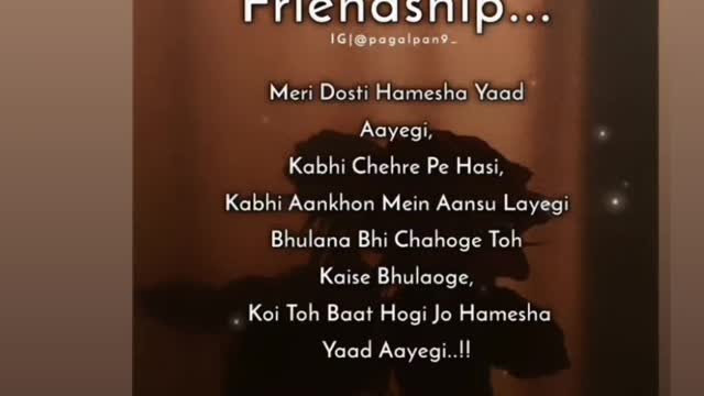 Friendship better than love