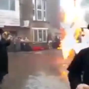 Jewish Students burned the Zionist Star in the yeshiva