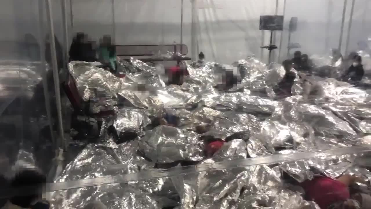 Bildmaterial aus Flüchtlingslager in Donna, Texas (28. März 2021)