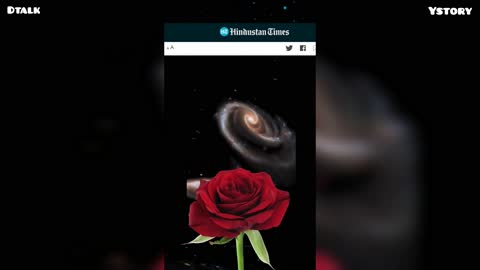 NASA's Viral video on Space "ROSE" || Hubble Space Telescope captured two collapsing Galaxies