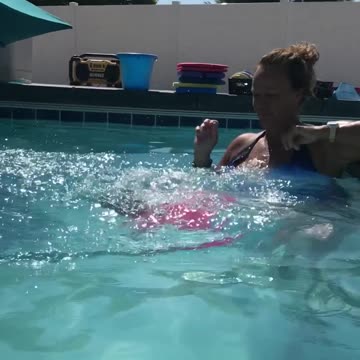 5 mo old baby Mia falling in and rolling to her back